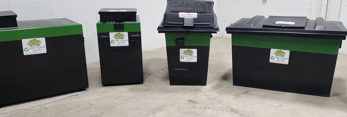 Used cooking oil collection containers